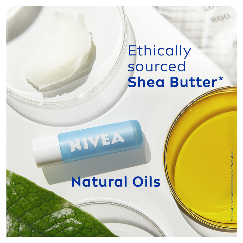 NIVEA Lip Balm Hydro Care with SPF 15 (4.8g), Hydrating Lip Balm with Shea Butter, Natural Oils and Vitamins, Provides 24 Hour Moisture and Protection