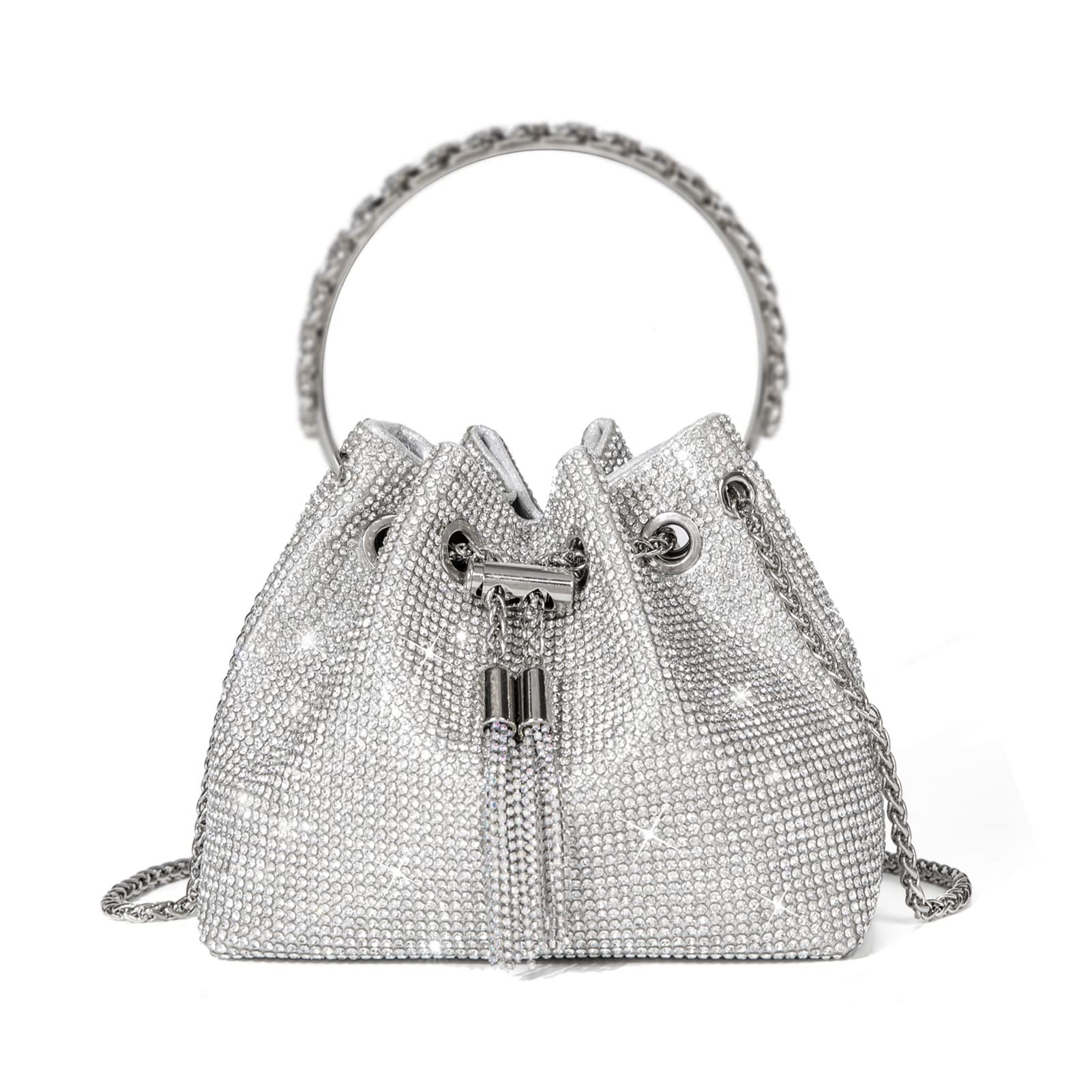 Sweetovo Bling Glitter Purses for Women Fashion Handbags Crossbody Bags Evening Luxury Bags for Party Prom