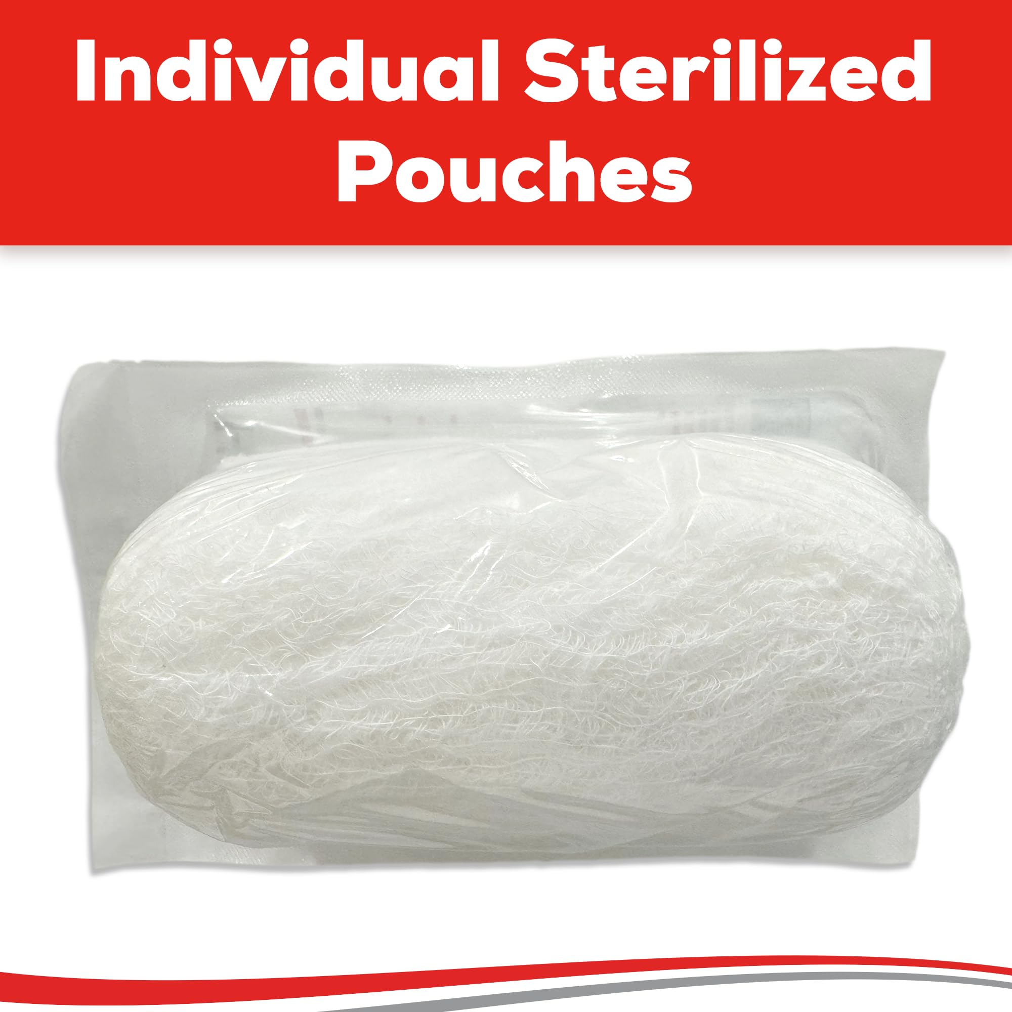 Kerlix Gauze Bandage Rolls - 4 1/2 in x 4.1 Yds, 6 Ply - 6 Single Sterile Pocuhes- Extra Absorbency - Latex Free, Hospital Grade Cotton Fluff Bandage Wrap Krinkle Style - for Wound Care & First Aid