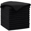AIDEA Microfiber Cleaning Cloth-12PK, Soft Microfiber Towels for Cars, Absorbent Cleaning Rags, Lint-Free Streak-Free Wash Cloths for House, Kitchen, Window(12in.x12in), Black
