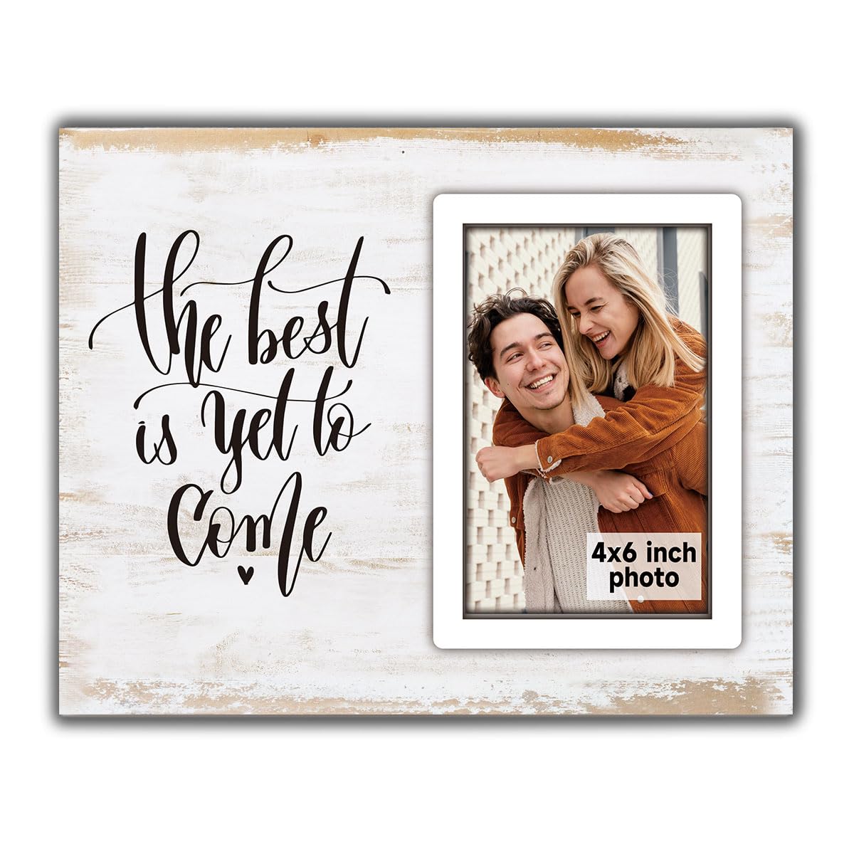 SZ-PengXin Engagement Gifts for Couples Gifts for Newly Engaged Couples Engagement Gift for Women Happy Engagement Party Gift Personalized Picture Frame The Best Is Yet To Come Engaged Photo Frame