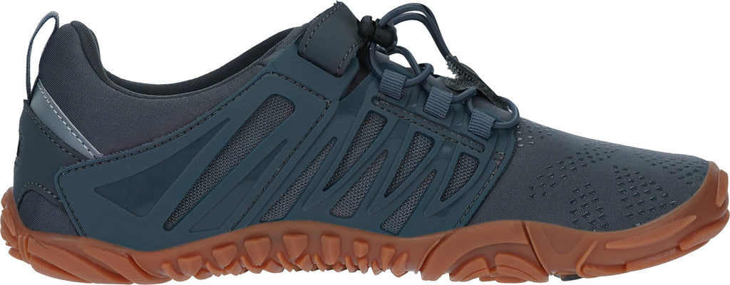 WHITIN Men's Minimalist Trail Running Shoes Barefoot Minimus Wide Toe Box Size 11 Gym Workout Fitness Zero Drop Cross Trainer Grey Gum 44