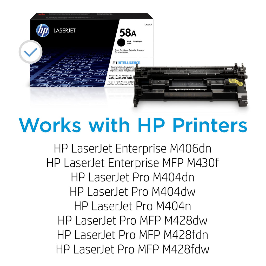 HP 58A (CF258A) Black Original Toner Cartridge