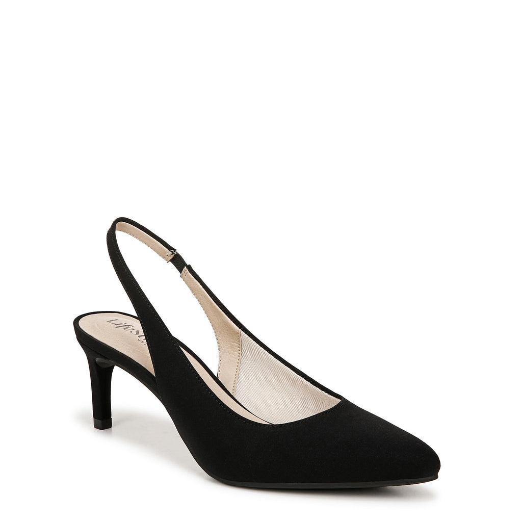 LifeStride Womens Annalise Pump Black Micron 8 W