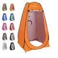 Your Choice Pop Up Privacy Tent, 3.9x3.9x6.2FT Portable Shower Tent for Camping, Waterproof Outdoor Changing Room with Carry Bag for Beach Hiking RV Fishing - Orange