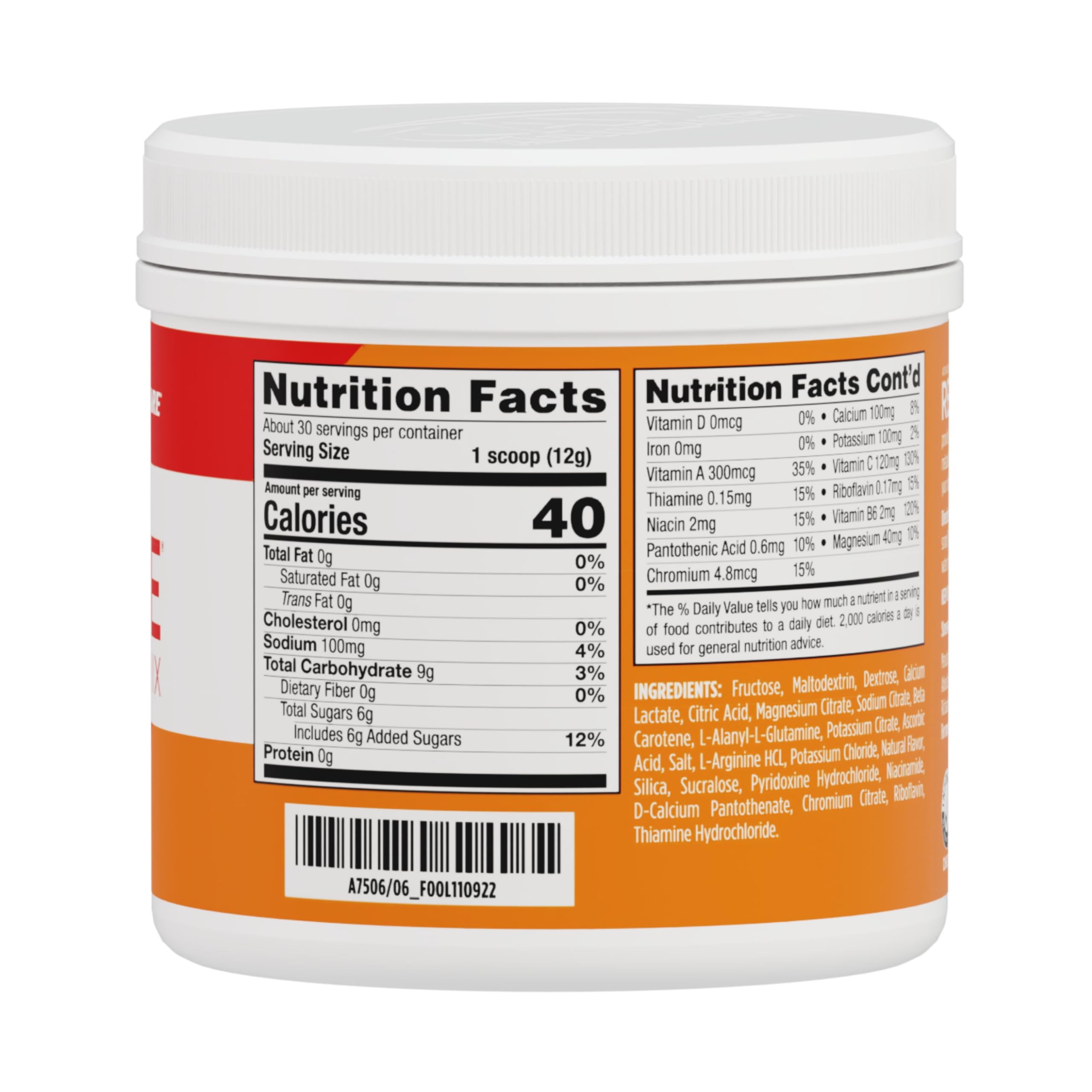 AdvoCare Rehydrate - Electrolyte Drink Mix - Includes Magnesium, Sodium, Potassium & Calcium - Antioxidant & Amino Acid Fortified - Supports Hydration & Recovery - Orange, 12.7 oz