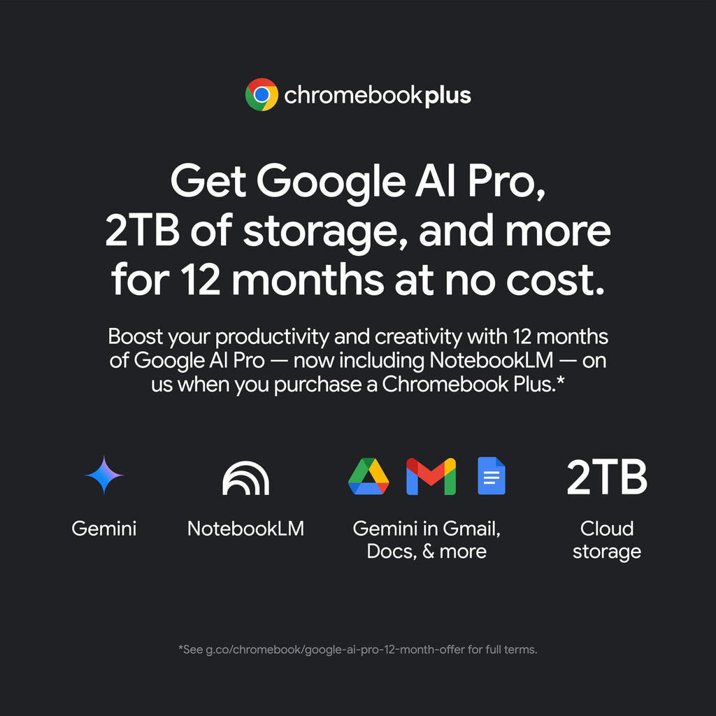 acer Chromebook Plus 515 Laptop with Google AI – 15.6" Full HD 1920 x 1080 IPS Touch Display | Intel Core i3-1305U | 8GB LPDDR5X | 256GB SSD | Wi-Fi 6E | FHD Camera | Chrome OS | CB515-2HT-33M4