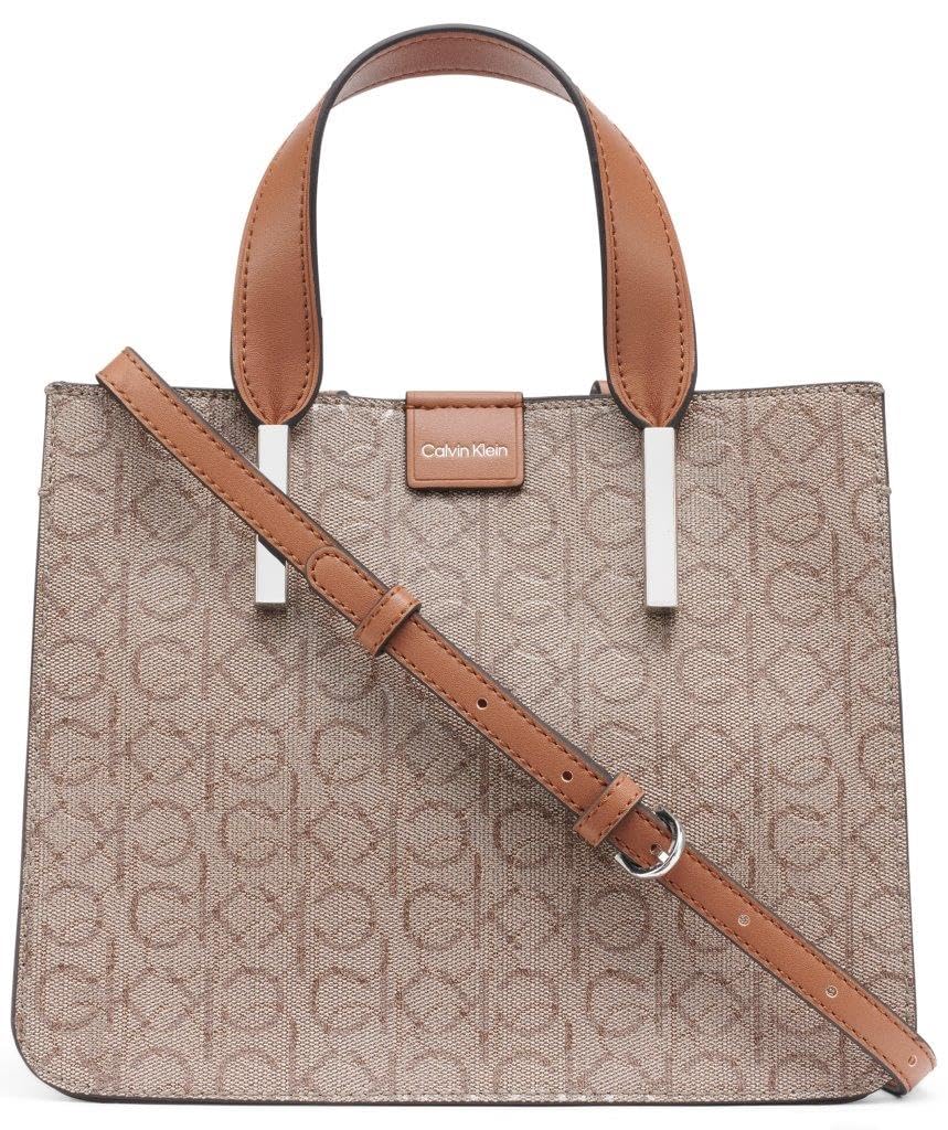 Calvin Klein Audrey Mini Bag Crossbody, Almond/Taupe/Caramel, One Size
