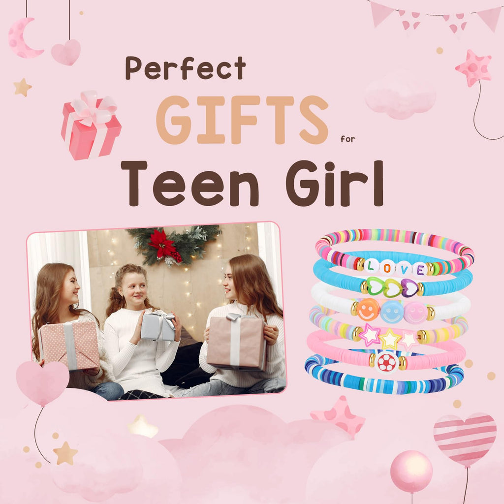 Artlunar Trendy BFF Friendship Bracelets for Teen Girls, Preppy Aesthetic Birthday Jewelry, Graduation Gifts, Summer Party Favors