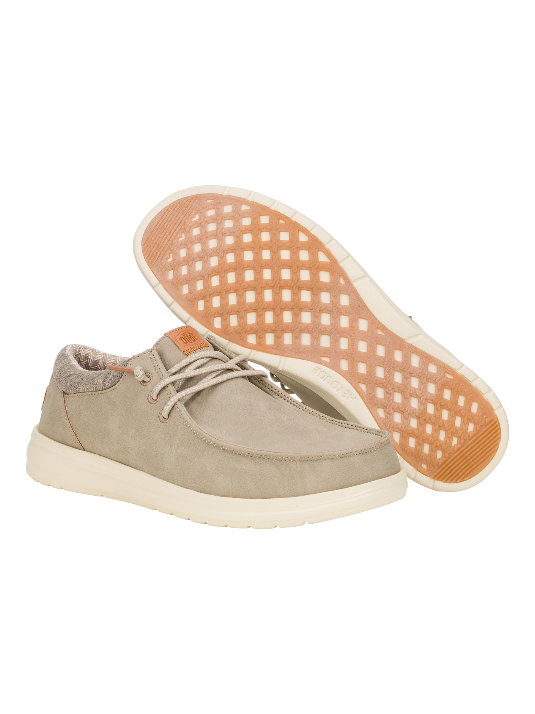 HEYDUDE Paul Classic Taupe Grey Size 12, Men’s Shoes, Men's Slip-on Loafers, Comfortable & Light-Weight