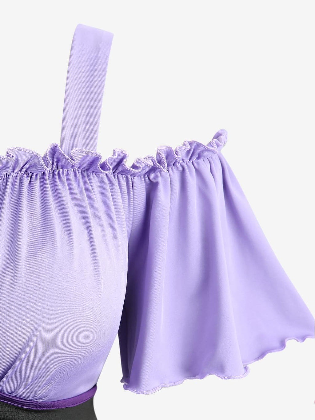 ROSE GAL Women Plus Size Medieval Renaissance Costume Victorian Dress Cold Shoulder Ruffles Underbust Corset Irish Dress Flutter Sleeves Goth Dress Cosplay(Purple_1/3X)
