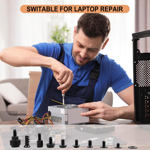 420PCS Computer Screw Kit, Motherboard Standoffs Assorted Screws for PC Case, HDD, SSD, Laptop, Fan, CD-ROM - for DIY PC Build Repair