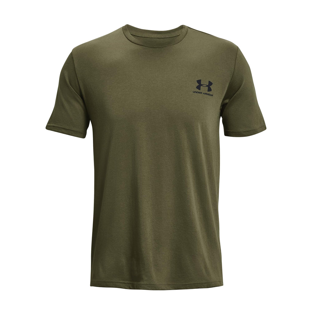 Under Armour Men's Sportstyle Left Chest Short-Sleeve T-Shirt, (390) Marine OD Green/Black/Black, X-Large