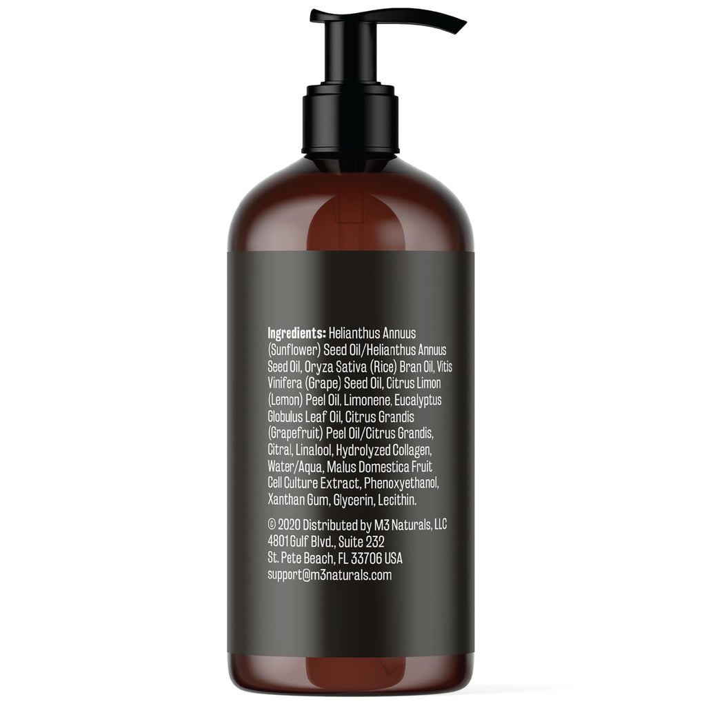 Firming Body Massage Oil with Collagen & Stem Cell – Helps Smooth The Appearance of Cellulite & Improve Skin Texture – Refreshing Aromatherapy Body Oil for Legs & Full Body – 8 Fl Oz by M3