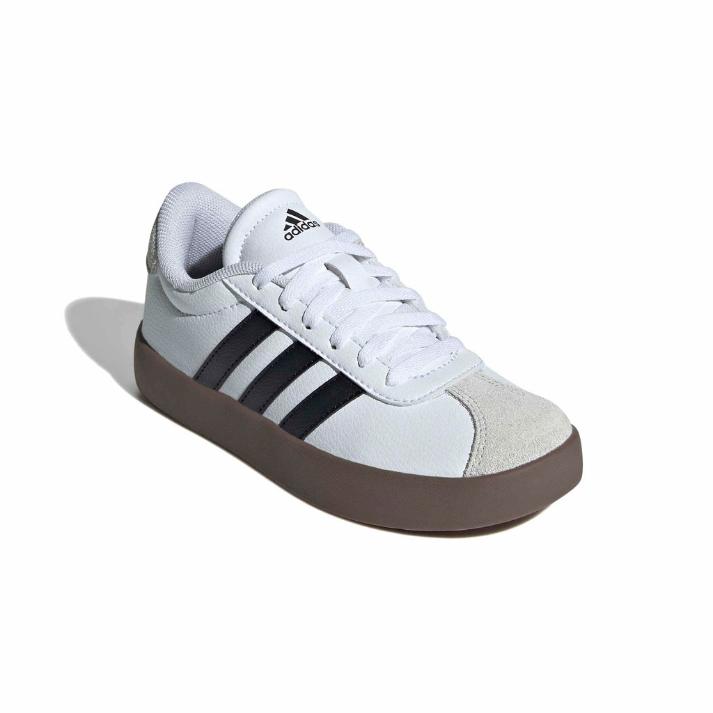 Adidas Unisex-Kids VL Court 3.0, White/Black/Grey, 4.5