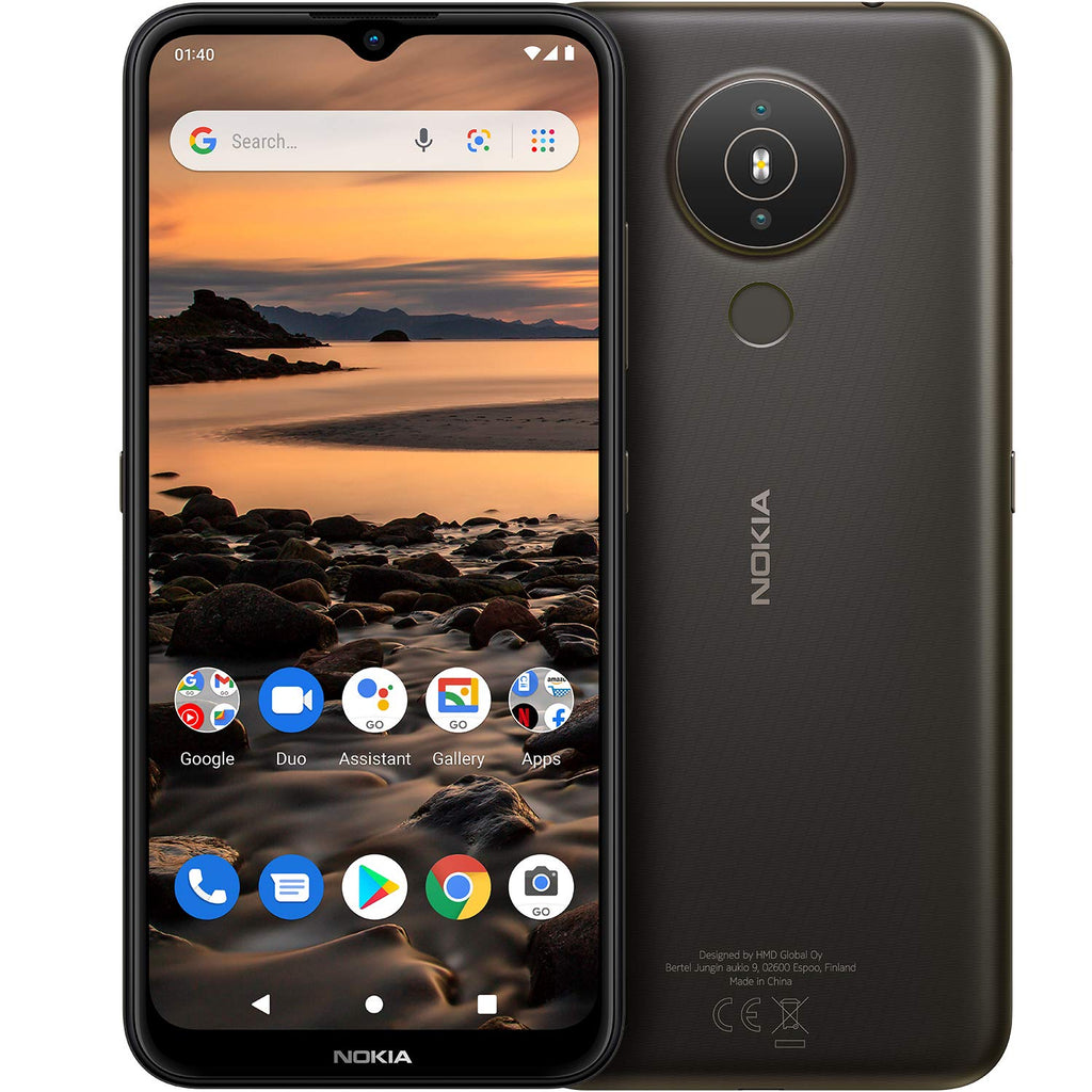 Nokia 1.4 | Android 10 (Go Edition) | Unlocked Smartphone | 2-Day Battery | Dual SIM | US Version| 2/32GB | 6.51-Inch Screen | Charcoal