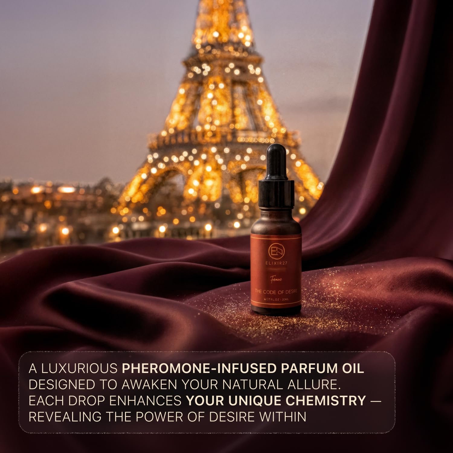 ELIXIR27 Pheromones Perfume Oil for Women Luxury Feminine Fragrance Oil, Long-Lasting Scent with Raspberry, Jasmine & Vanilla Notes