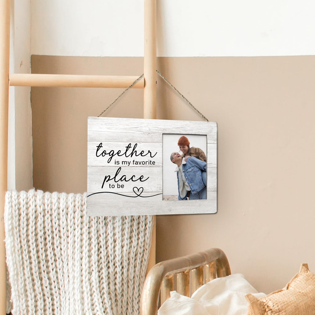 FLDAS Couple Picture Frames 8x10, Gifts for Couples, Wedding Picture Frames for the Couple Wedding Gifts,Together is My Favorite Place Photo Frame