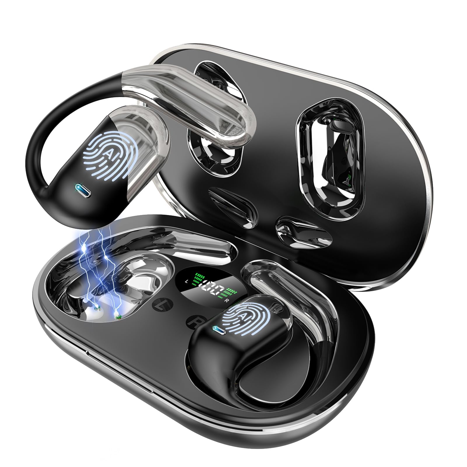 Paekole Translation Earbuds Real Time - AI 198 Language Translator Earbuds, Audifonos Traductores Inglés Español, 3-in-1 Translating Device, Translate Ear Buds for Travel Learning with Charging Cradle