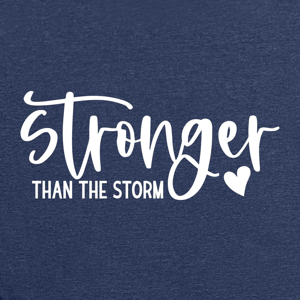 BLACKMYTH Women Cute Graphic Stronger Tee Shirts Heather Navy Medium