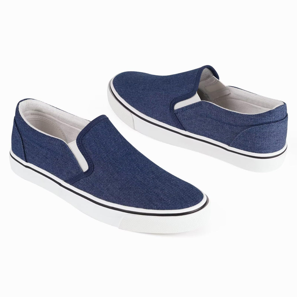 Mens Classic Slip on Canvas Shoes Casual Loafers Fashion Sneakers