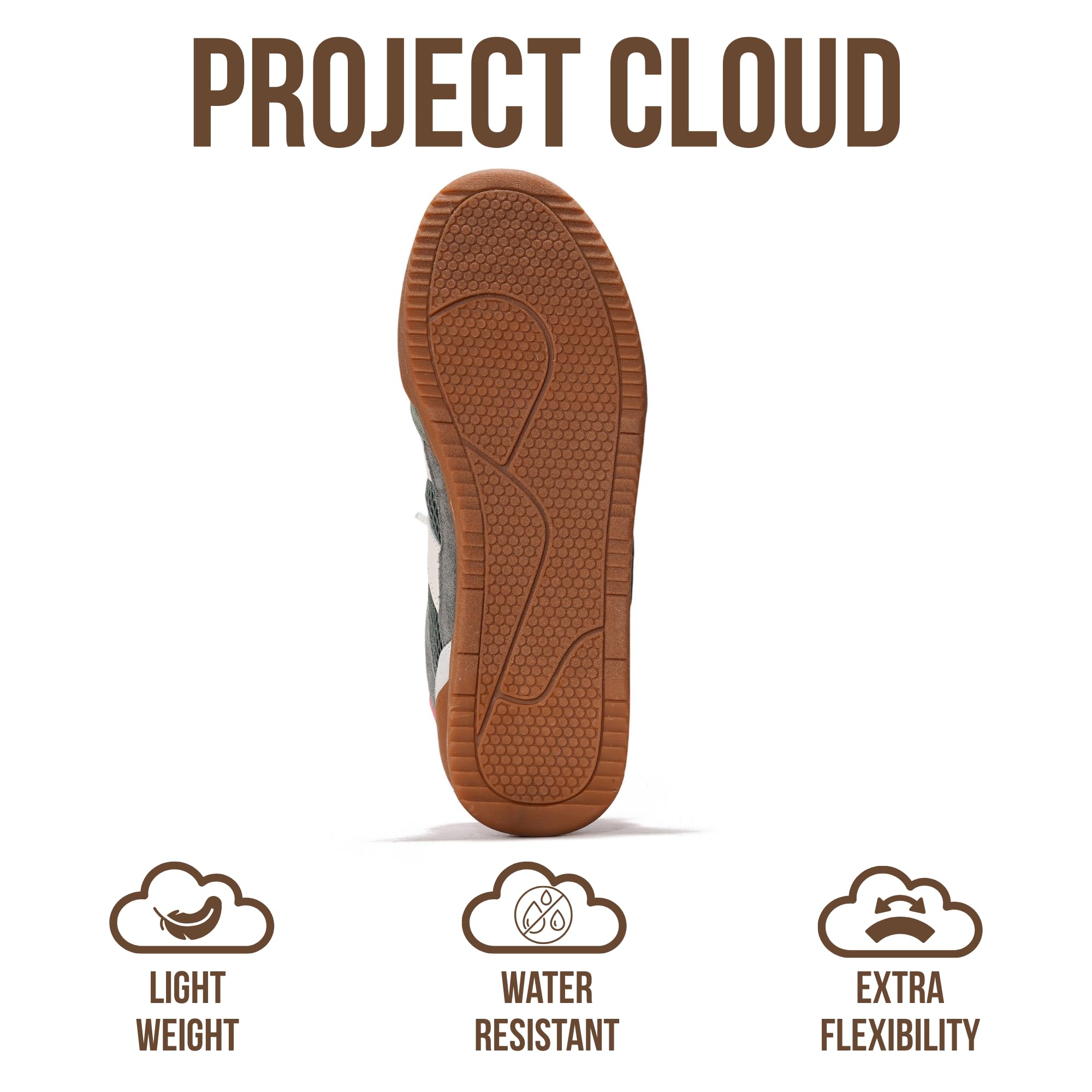 Project Cloud 100% Genuine Leather Casual Sneakers for Women - Memory Foam Insoles - Womens Shoes & Lightweight Women's Fashion Sneakers - Slip On Shoes for Women Footwear(Verdy,OLIVESU,8)