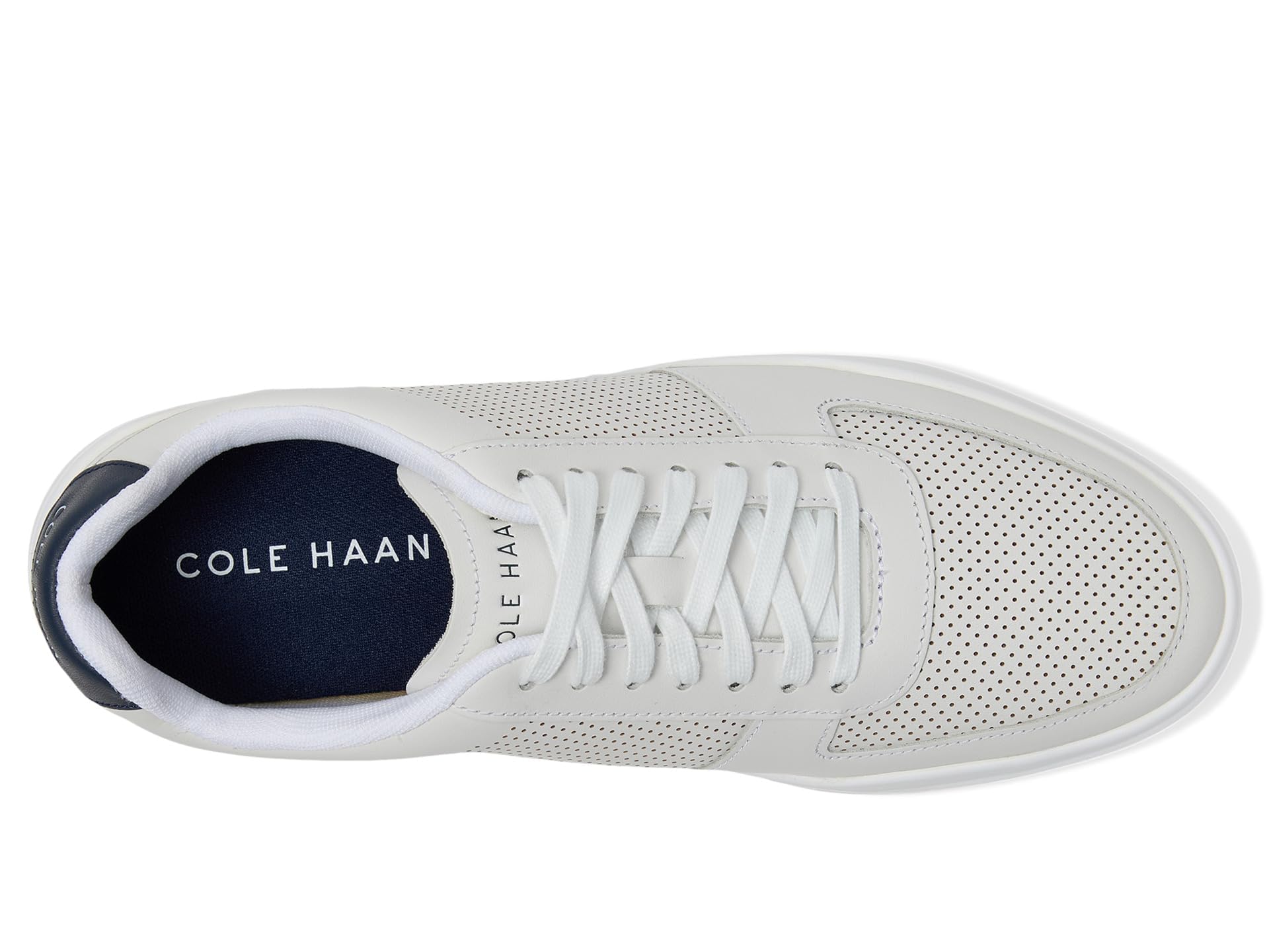 Cole HAAN Mens Grand Crosscourt Modern Perforated Sneaker, Optic White/Peacoat, 11-M US