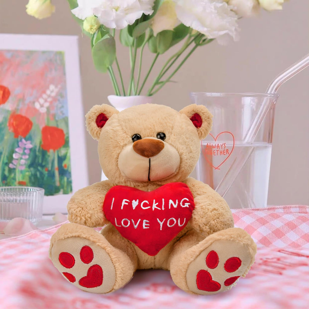 Valentines Day Gifts for Her Women Girlfriend Wife Fiancée - 10 inch Plush Stuffed Animal Teddy Bear Gift for Mom Best Friends Teenage Girls,Presents Ideas for Valentine's,Birthday,Xmas,Dating