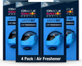 Armor All Podium Series Helmet Vent Clip Car Air Freshener, Lights Out Scent (4 Pack), Racing-Inspired car air freshener With Adjustable Scent Control