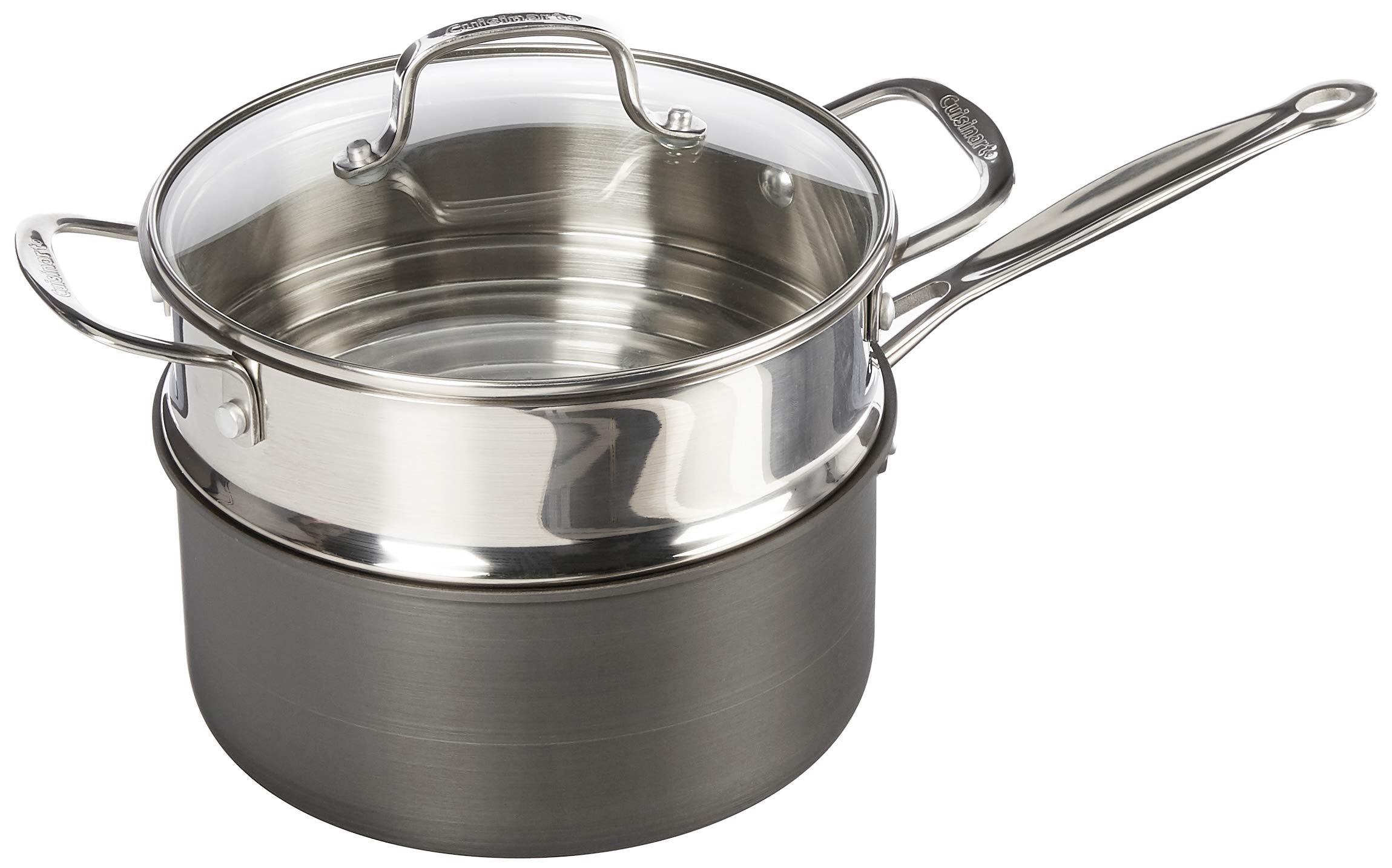 Cuisinart 17-Piece Pots and Pans Set, Non Stick Hard Anodized Cookware Set, Compatible with Electric, Gas Cooktops, Dishwasher Safe, Oven Safe Pot Set, Cool Grip Handles, Aluminum Core for Even Heat