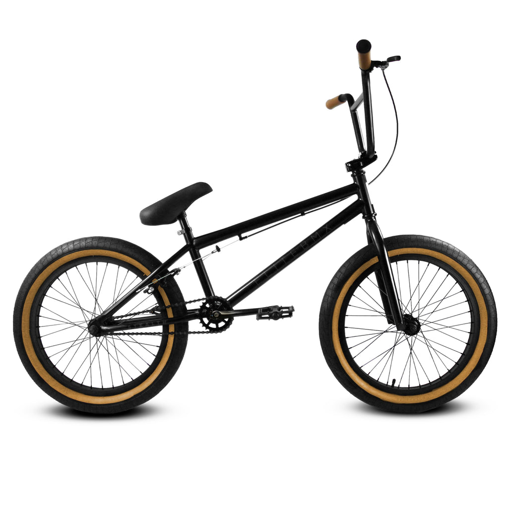 Elite BMX Freestyle Bike, Durable Steel Frame, Available in 16", 18", and 20" Sizes. New Sizes 26" and 29" BMX Bicycles. (Black Gum, 20")