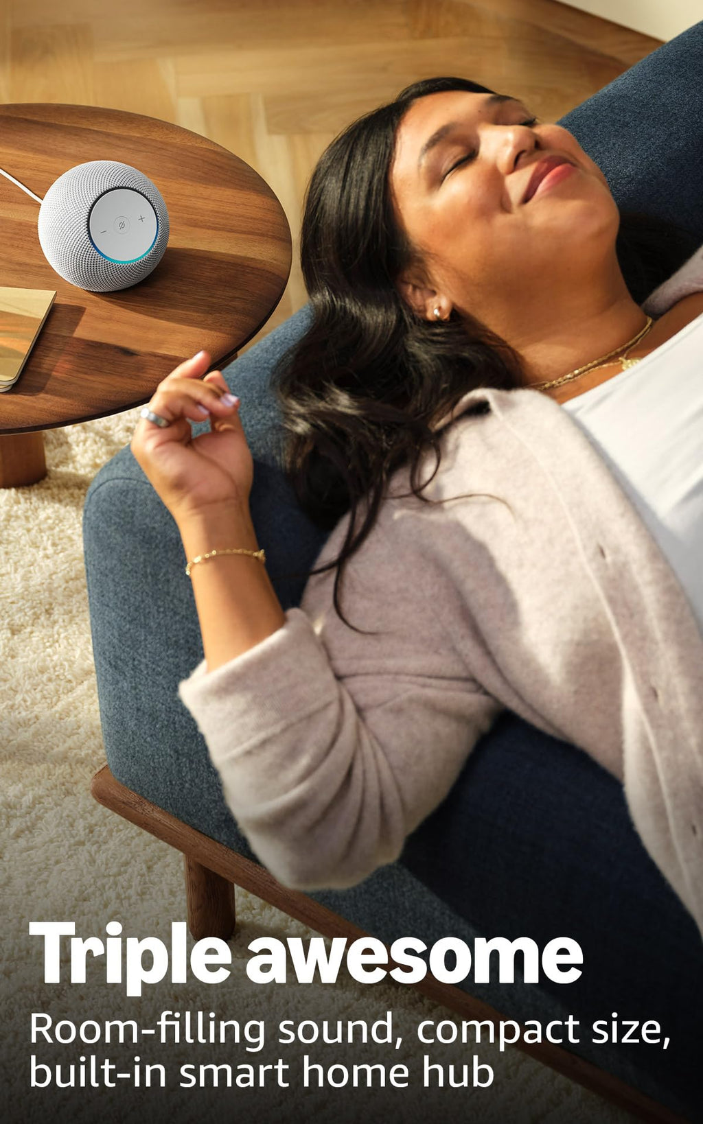 Echo Dot Max (newest model) stereo pair, Glacier White