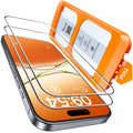 TOCOL for iPhone 17 Screen Protector 6.3 inch 9H Hardness Military Grade Shatterproof HD Tempered Glass for Full Coverage Protection 2 Pack