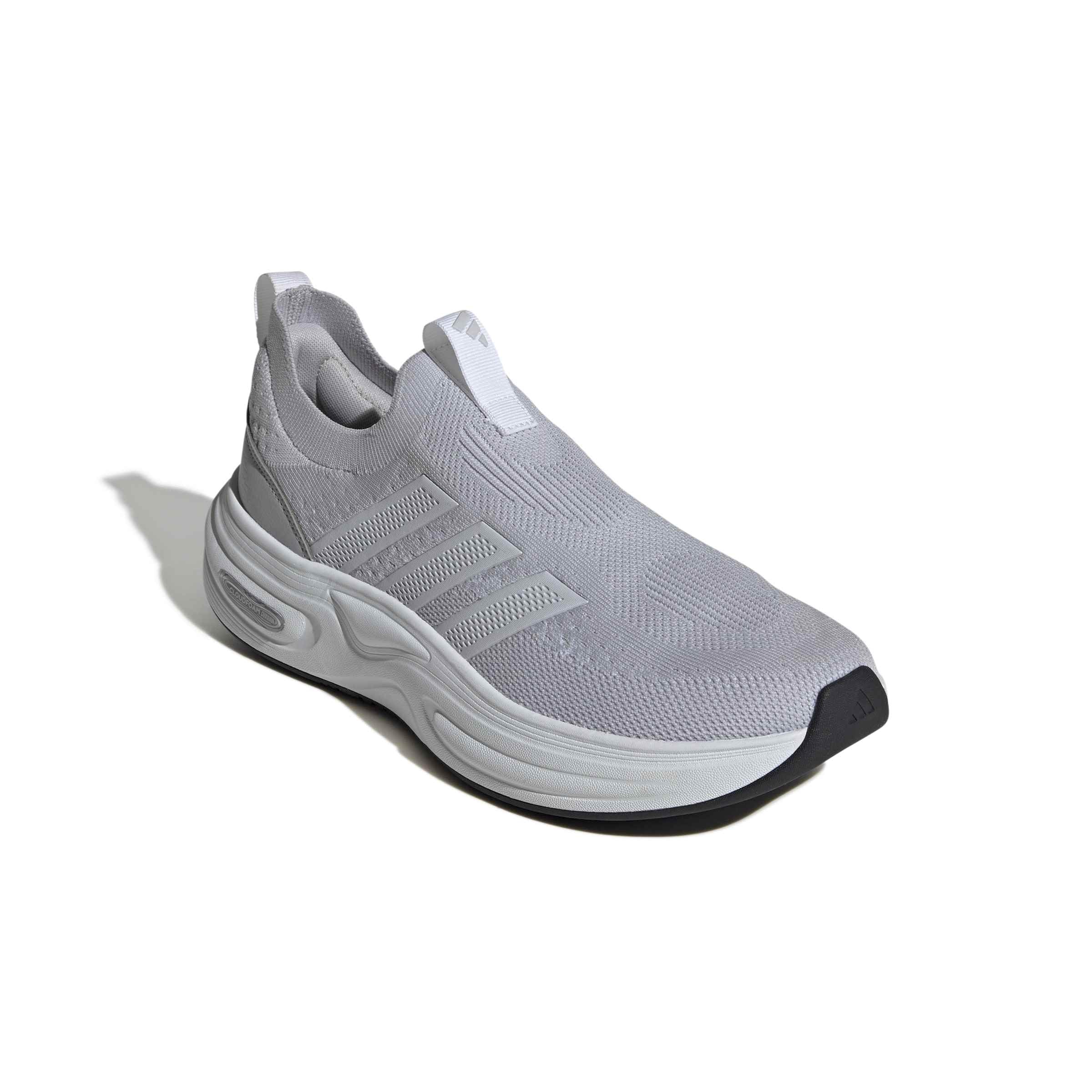 adidas Men's Cloudfoam Cuxxion - Sock, Solid Grey/Dash Grey/White, 10.5