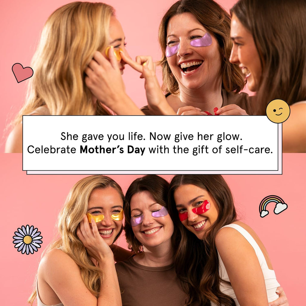 grace & stella Peptide Under Eye Patches with Niacinamide & Rice Extract - Firming Eye Masks for Dark Circles and Puffiness - Gifts Under 20 Dollars - Vegan, Cruelty-Free (White, 24 Pairs)