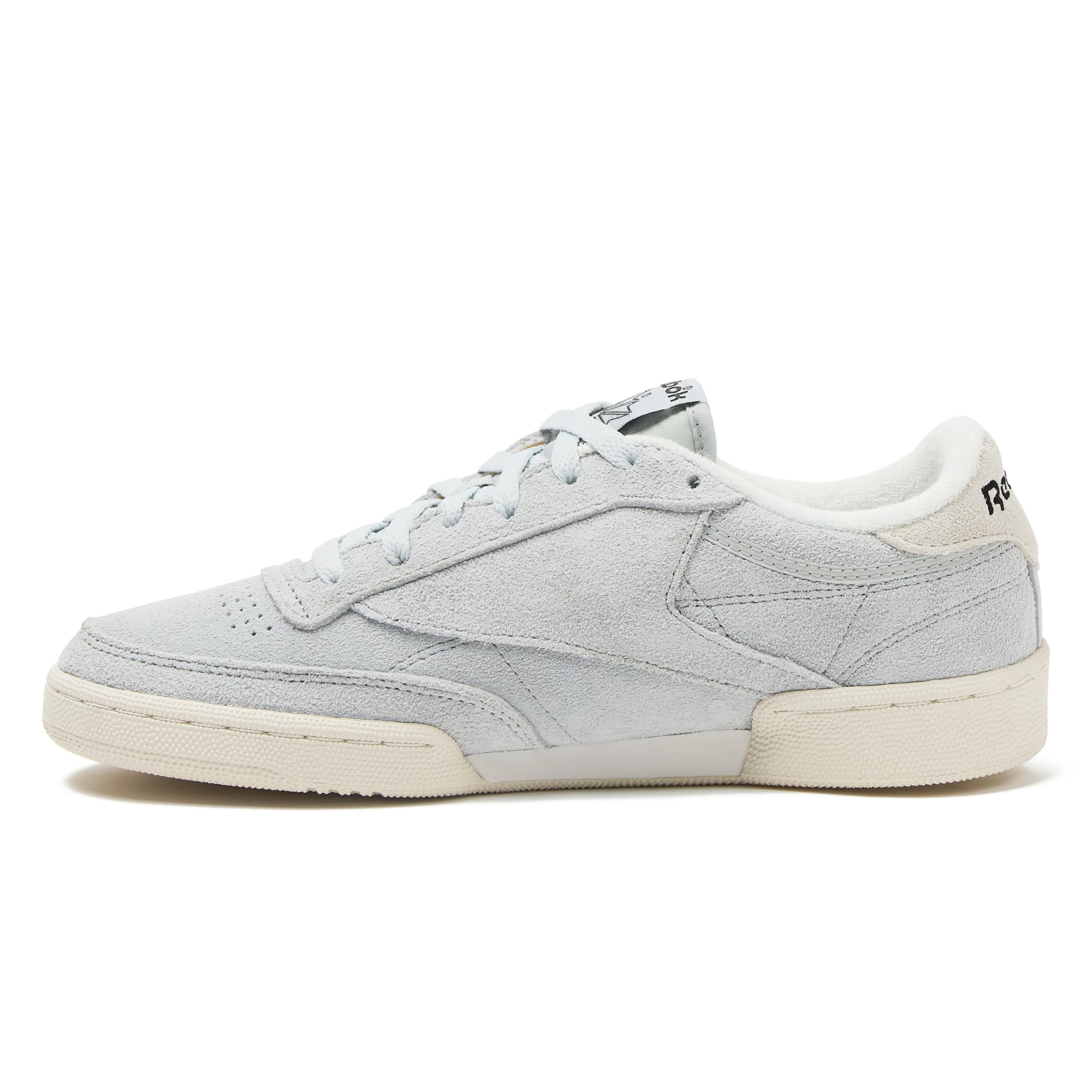 Reebok Mens Club C 85 Vintage Tennis Sneakers for Men, Simple Grey/Chalk/Black, 9.5