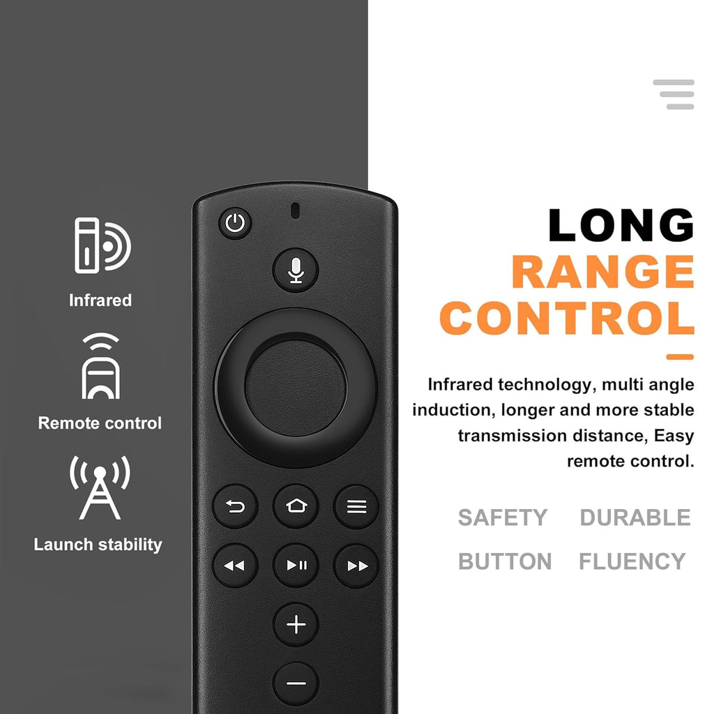 Replacement Voice Remote Control fit for Fire Smart TV Stick,TVs 4K,TV Cube(1st Ge/2nd Gen),Smart TVs(3rd Gen),Not for Samsung/Roku TV
