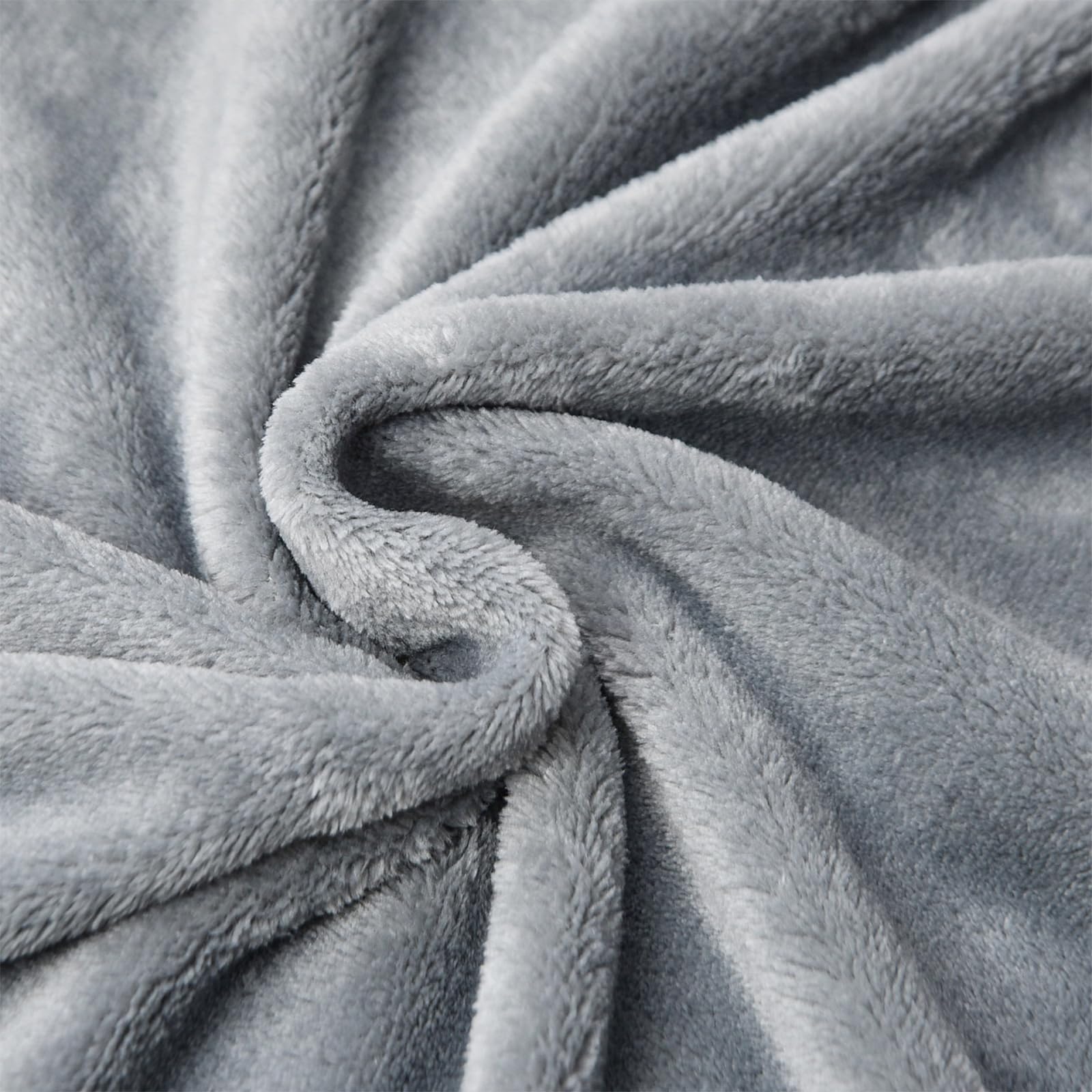 KMUSET Kids Blanket for Boys Girls 30x40 inches, Soft Cozy Fuzzy Swaddle Throw Blanket, Small Fleece Blanket for Crib Stroller, Grey