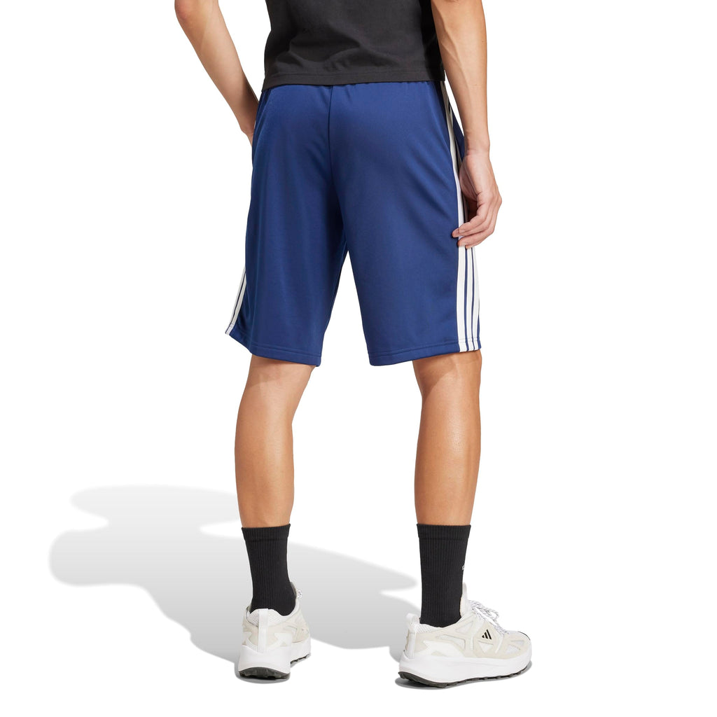 Adidas Men's 3-Stripes Tricot Regular Fit Sportswear Shorts, Dark Blue, X-Large