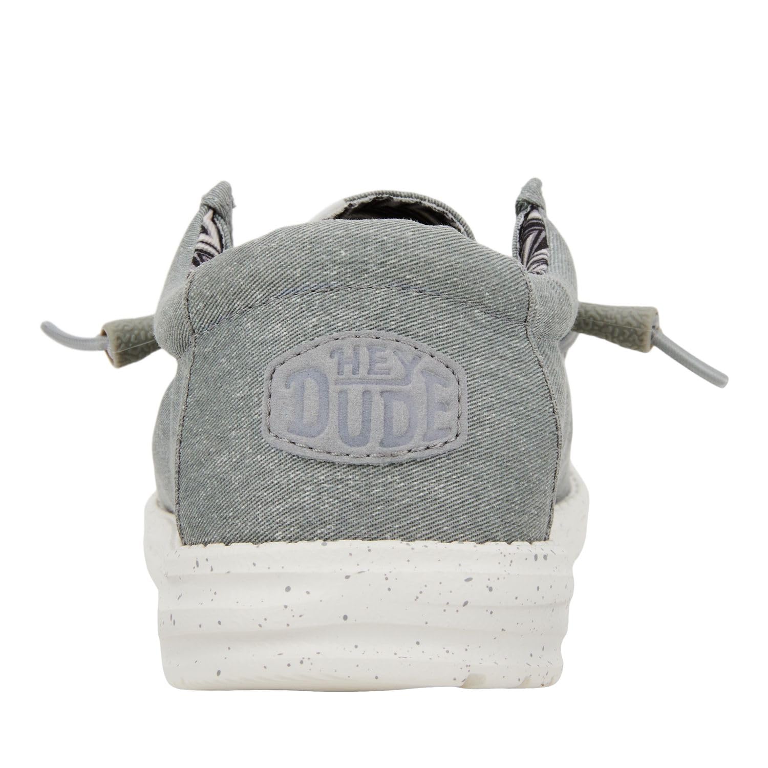 HEYDUDE Men's Wally Stretch Canvas Light Grey