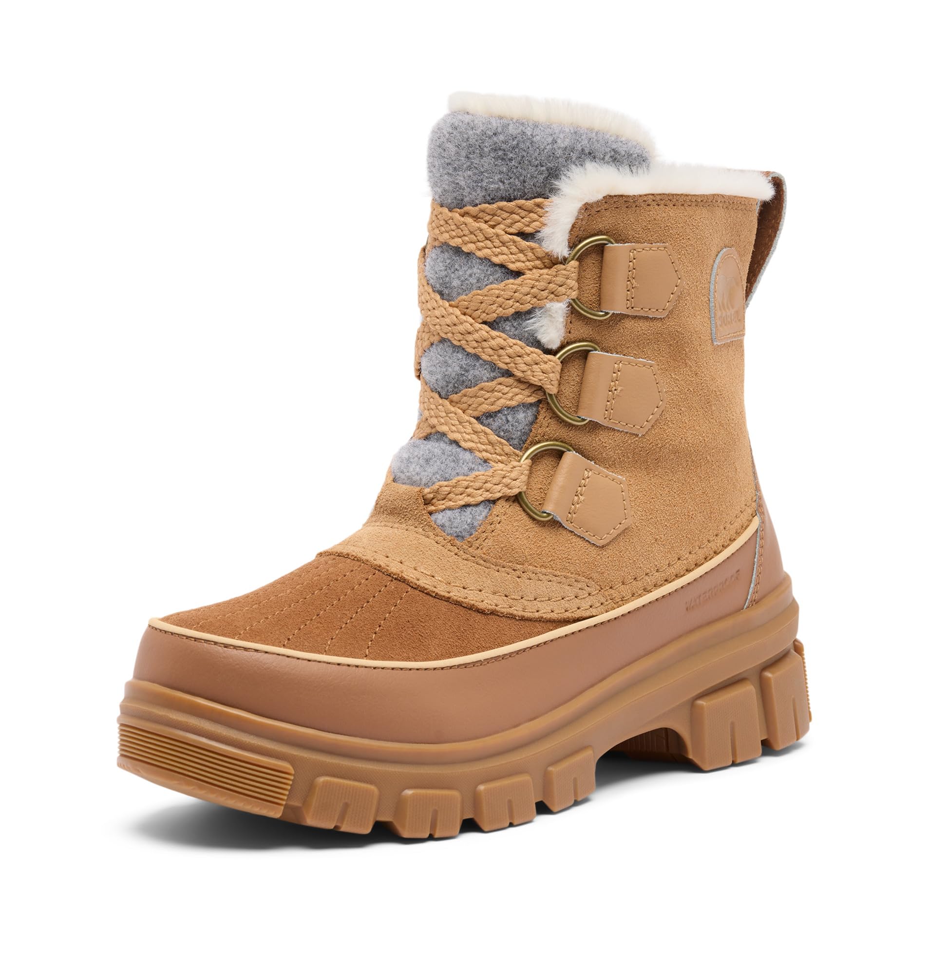 Sorel Women's Tivoli V Waterproof Winter Boot, Tawny Buff/Velvet Tan, 9
