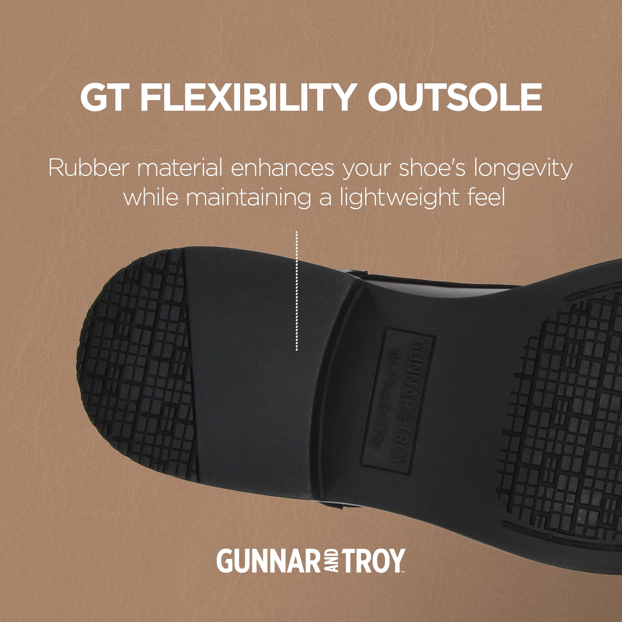 Gunnar and Troy Thorsson Oxford Men's Dress Shoes | PU Leather Classic Wingtip Oxford for Men | Cushioned Dual Density Footbed Tuxedo Shoes | Ironhide Black | 10.5