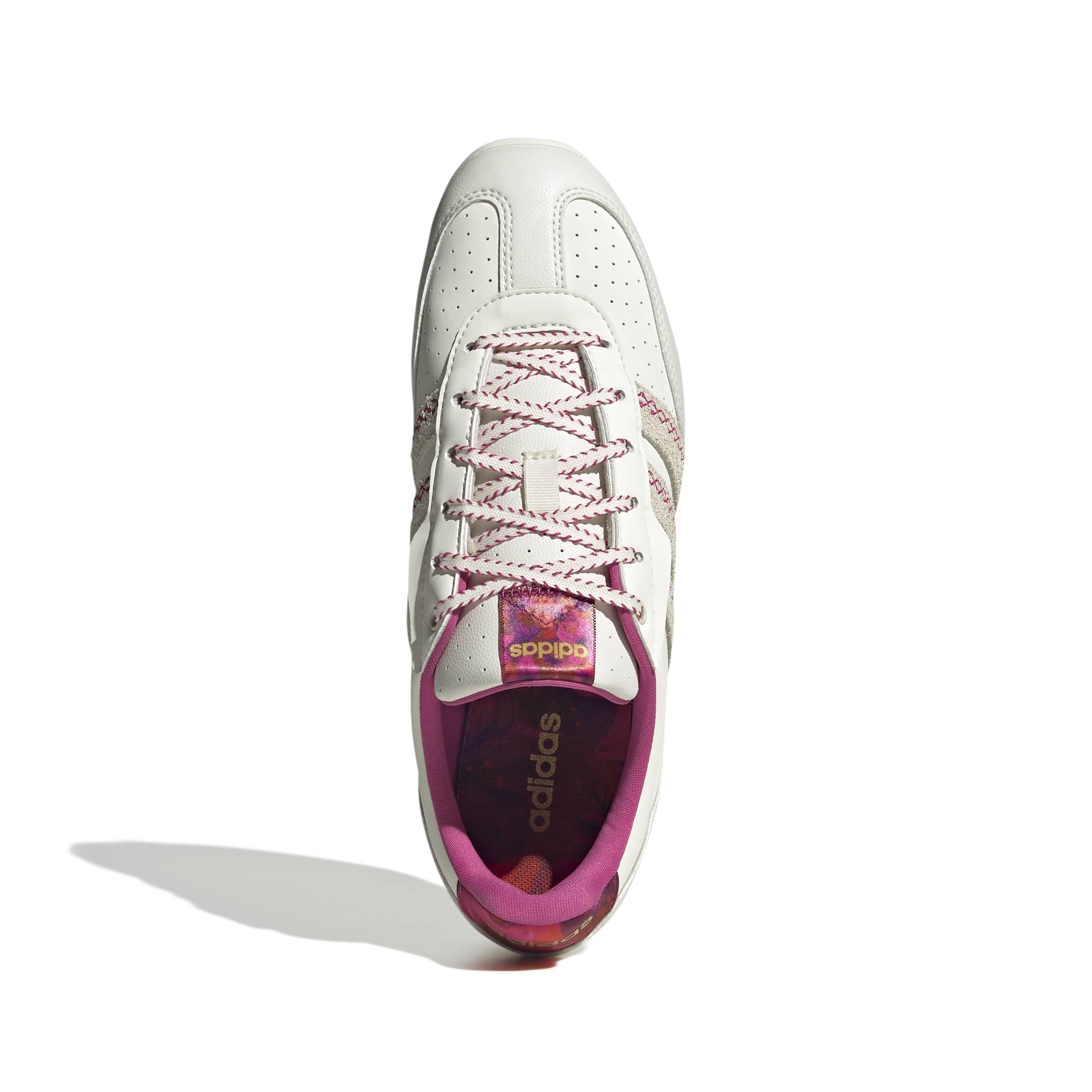 adidas Women's Barreda Low, Off White/Off White/Bahia Magenta, 7
