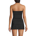 Lands' End Women's Petite Bandeau Tankini Swimsuit Top 8 Black