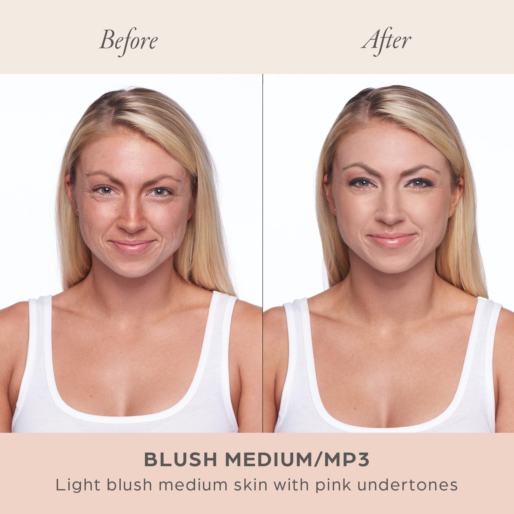 PÜR MINERALS 4-in-1 Love Your Selfie Longwear Foundation and Concealer - Unique, Dual-Applicator Component - Covers Blemishes and Imperfection - Reduce Fine Lines and Wrinkles - MP3 - 1 oz Makeup