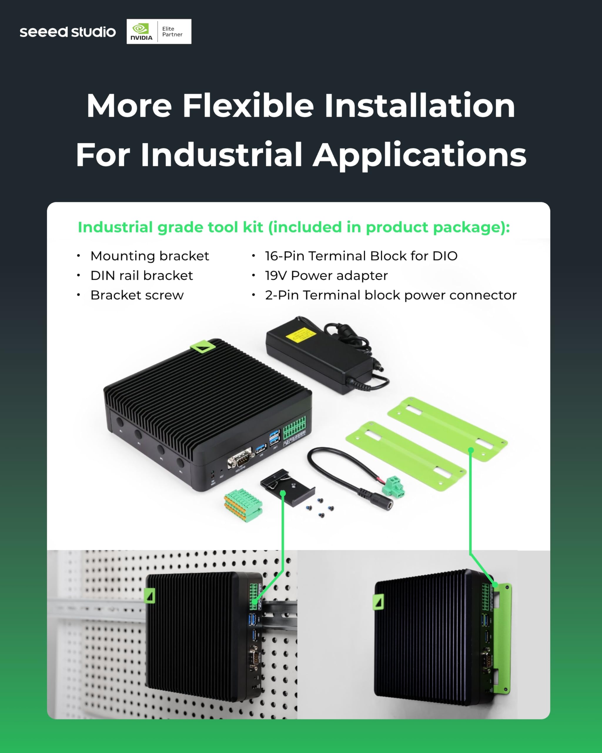 seeed studio reComputer Industrial J4012- Fanless Edge AI Device with Jetson Orin NX 16GB