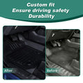 CROVECO Floor Mats for Ford F150 2015-2026 SuperCrew Cab (Includes 2022-2025 Lightning) w/o Fold Flat Storage Carpet Floor TPE All Weather Cargo Liner 1st & 2nd Row Floor Liners, 3pcs Black
