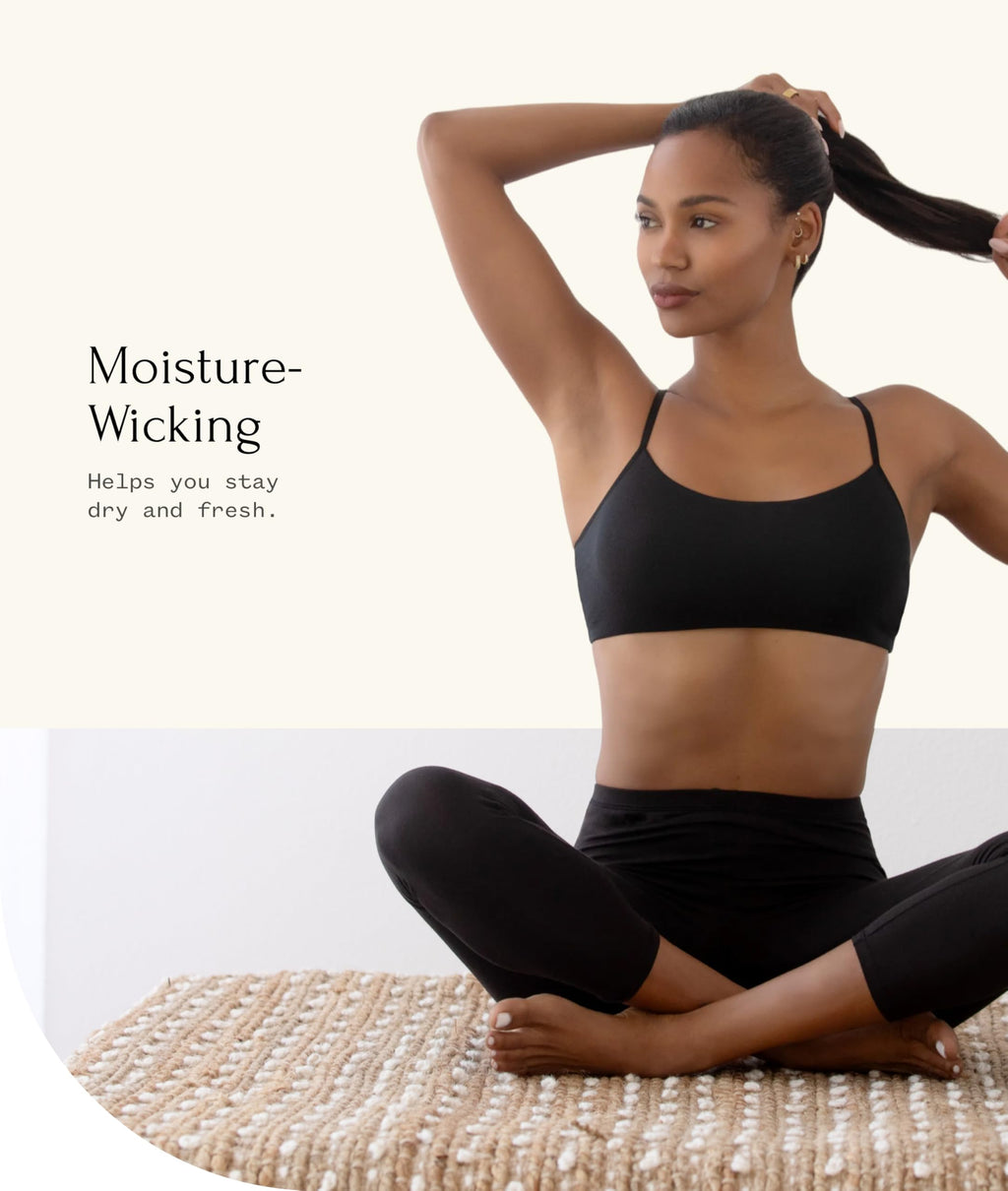 Felina Women's Cotton Modal Capri Leggings - Super Soft, Lightweight, Breathable for Fitness, Yoga, and Everyday Wear Black