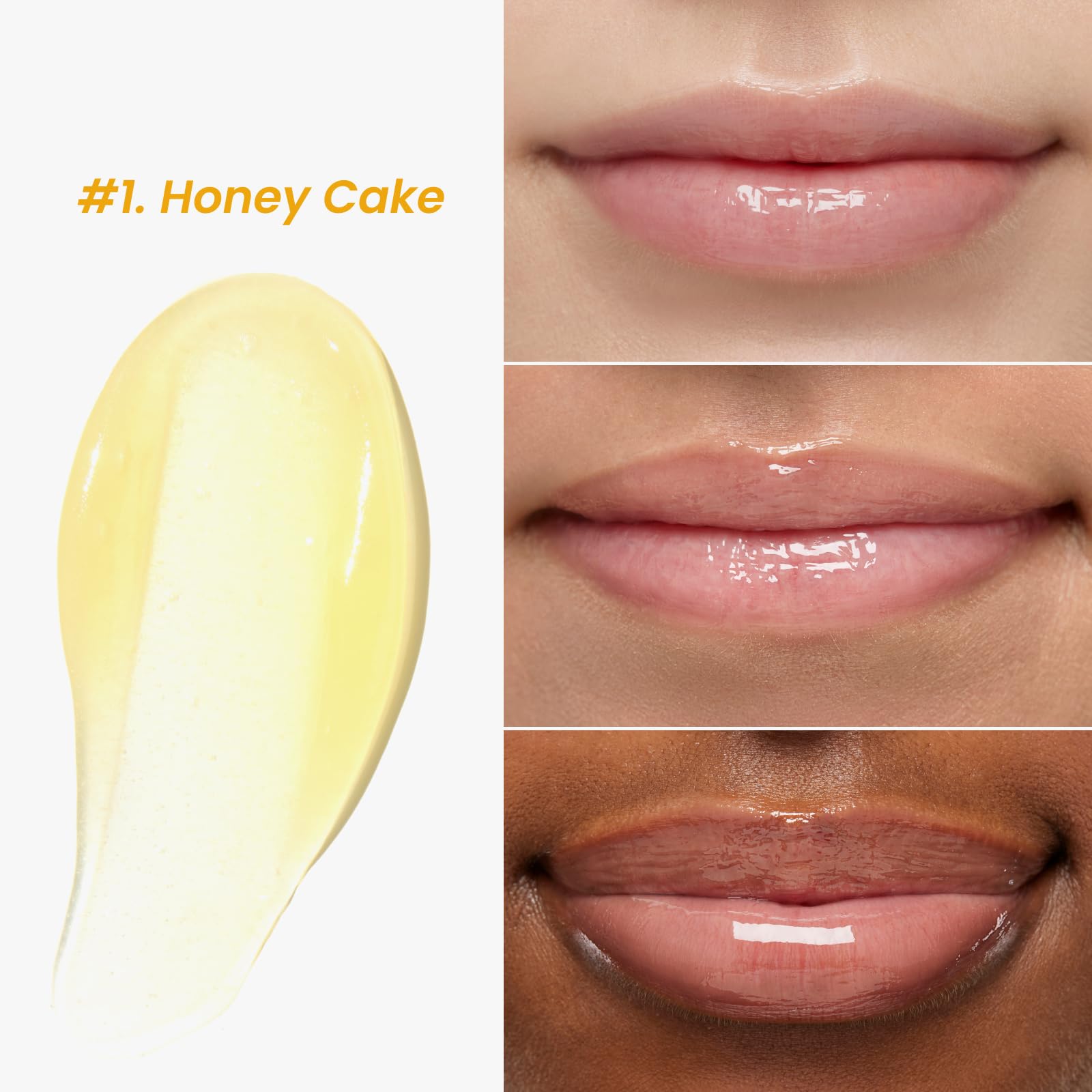 CNP Propolis Jelly Lipcerin™ - 01 Honey Cake, Hydrating Lip Balm & Gloss with Manuka Honey + Hyaluronic Acid, Stocking Stuffers, Gifts for Women, 0.3 fl.oz.