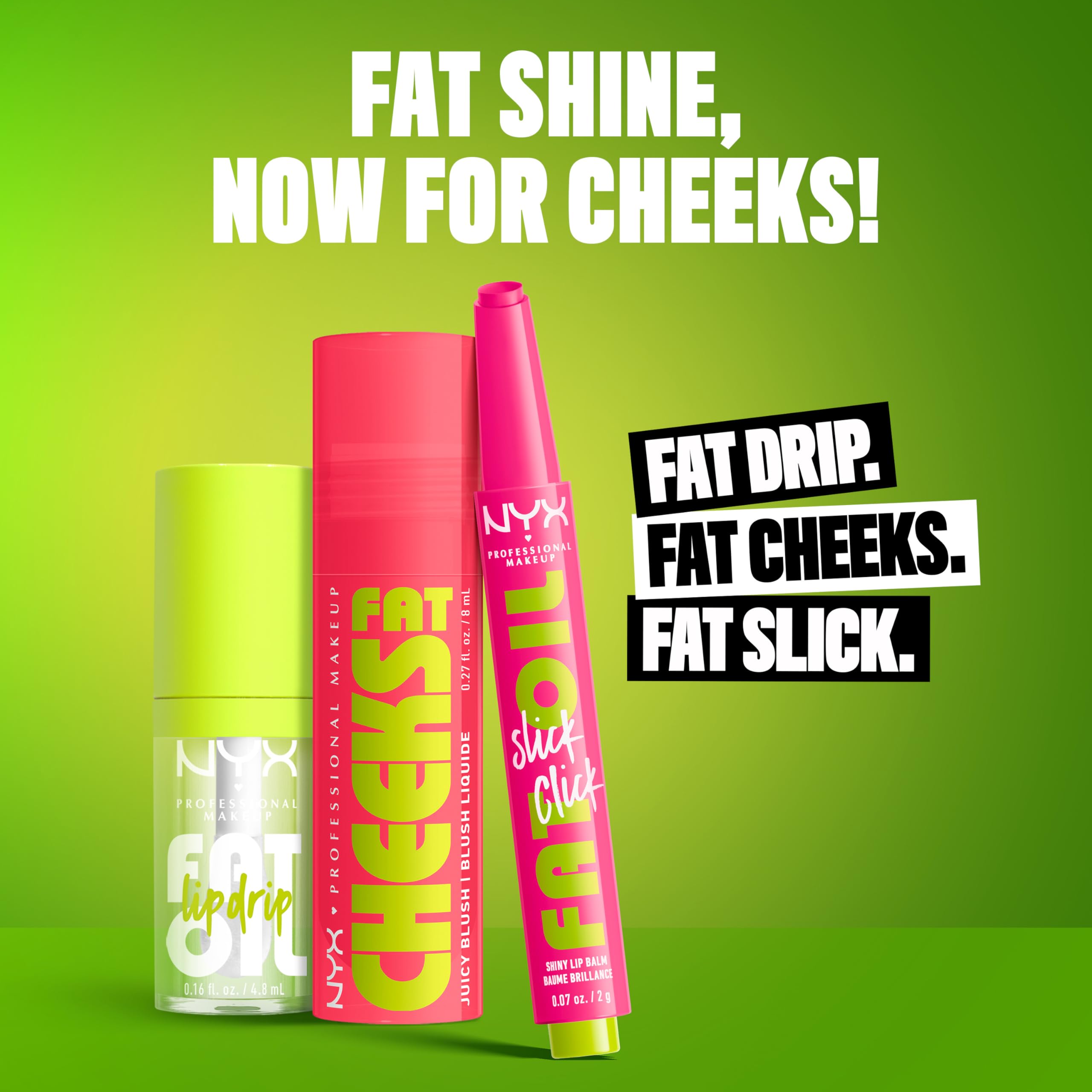 NYX PROFESSIONAL MAKEUP Fat Cheeks Liquid Blush, Buildable, Dewy Blush with Long-Lasting 12HR Wear - Fig Fizz (Soft Peach)